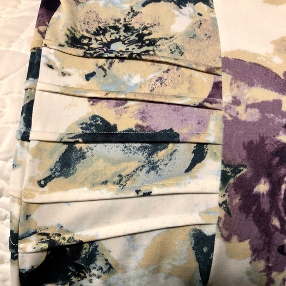 BNWOT Miss Alliage Collection Midi Dress Floral Pattern Size Medium - Picture 5 of 10